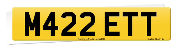 Registration number M422 ETT